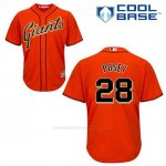 Camiseta Beisbol Hombre San Francisco Giants Buster Posey 28 Naranja Alterno Cool Base