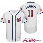 Camiseta Beisbol Hombre Washington Nationals 2017 Estrellas y Rayas Ryan Zimmerman Blanco Flex Base