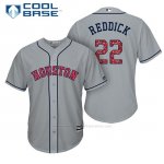 Camiseta Beisbol Hombre Houston Astros 2017 Estrellas y Rayas Josh Rojodick Gris Cool Base