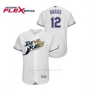 Camiseta Beisbol Hombre Tampa Bay Rays Wade Boggs Turn Back The Clock Flex Base Blanco