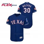 Camiseta Beisbol Hombre Texas Rangers Nomar Mazara 2019 Entrenamiento de Primavera Flex Base Azul
