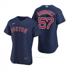 Camiseta Beisbol Hombre Boston Red Sox Eduardo Rodriguez Autentico Alterno 2020 Azul