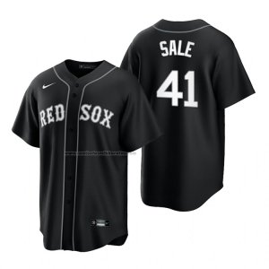 Camiseta Beisbol Hombre Boston Red Sox Chris Sale Replica 2021 Negro