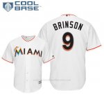 Camiseta Beisbol Hombre Miami Marlins Lewis Brinson Cool Base 1ª Blanco