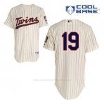 Camiseta Beisbol Hombre Minnesota Twins Kennys Vargas 19 Crema Alterno Cool Base