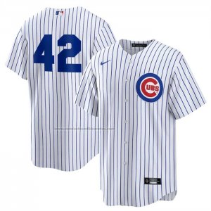 Camiseta Beisbol Hombre Chicago Cubs 2025 Jackie Robinson Day Primera Replica Blanco