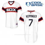 Camiseta Beisbol Hombre Chicago White Sox Jeff Keppinger 7 Blanco Alterno Cool Base