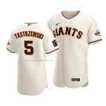 Camiseta Beisbol Hombre San Francisco Giants Mike Yastrzemski Autentico Primera Crema