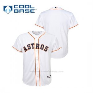 Camiseta Beisbol Nino Houston Astros Cool Base Replica Blanco