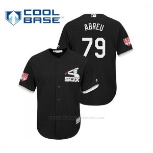 Camiseta Beisbol Hombre Chicago White Sox Jose Abreu Cool Base Entrenamiento de Primavera 2019 Negro