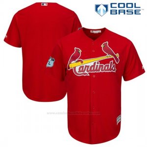Camiseta Beisbol Hombre St. Louis Cardinals St Louis Scarlet 2017 Entrenamiento de Primavera Cool Base