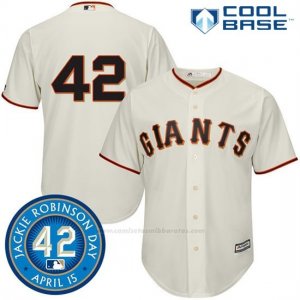 Camiseta Beisbol Hombre San Francisco Giants Jackie Robinson Cool Base Tan