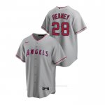 Camiseta Beisbol Hombre Los Angeles Angels Andrew Heaney Replica Road Gris