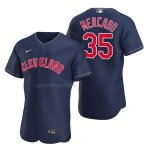 Camiseta Beisbol Hombre Cleveland Guardians Oscar Mercado Autentico Alterno Azul