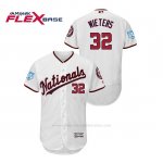 Camiseta Beisbol Hombre Washington Nationals Matt Wieters 2019 Entrenamiento de Primavera Flex Base Blanco