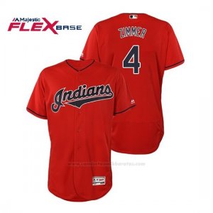 Camiseta Beisbol Hombre Cleveland Indians Bradley Zimmer Flex Base Autentico Collection Alternato 2019 Rojo
