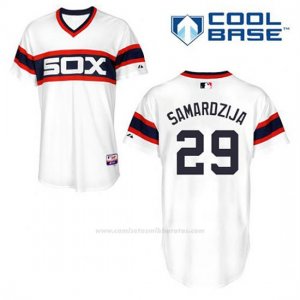 Camiseta Beisbol Hombre Chicago White Sox Jeff Samardzija 29 Blanco Alterno Cool Base