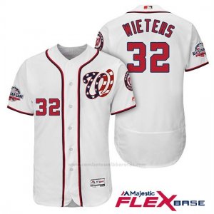 Camiseta Beisbol Hombre Washington Nationals Matt Wieters Blanco 2018 All Star 1ª Alterno Flex Base