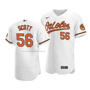 Camiseta Beisbol Hombre Baltimore Orioles Tanner Scott Autentico Primera Blanco