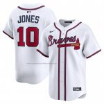 Camiseta Beisbol Hombre Atlanta Braves Chipper Jones Primera Limited Retired Blanco