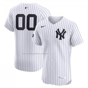 Camiseta Beisbol Hombre New York Yankees Retired Roster Elite Patch Blanco