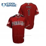 Camiseta Beisbol Hombre Arizona Diamondbacks Jarrod Dyson 2019 Entrenamiento de Primavera Cool Base Rojo