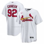 Camiseta Beisbol Hombre St. Louis Cardinals Genesis Cabrera Primera Replica Blanco