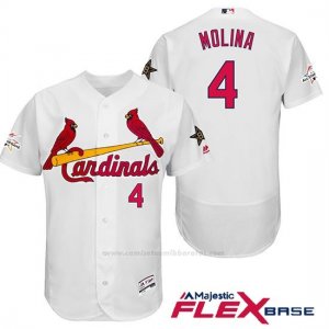 Camiseta Beisbol Hombre St. Louis Cardinals Yadier Molina Blanco 2017 Mlb All Star Game Flex Base
