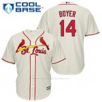 Camiseta Beisbol Hombre St. Louis Cardinals Ken Boyer 14 Crema Alterno Cool Base