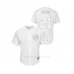 Camiseta Beisbol Hombre Chicago Cubs Tony Kemp 2019 Players Weekend Chieng Replica Blanco