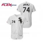 Camiseta Beisbol Hombre Chicago White Sox Eloy Jimenez Flex Base Majestic Autentico Collection Blanco