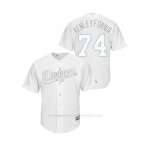 Camiseta Beisbol Hombre Los Angeles Dodgers Kenley Jansen 2019 Players Weekend Kenleyfornia Replica Blanco