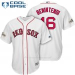 Camiseta Beisbol Hombre Boston Red Sox 2017 Postemporada 16 Andrew Benintendi Blanco Cool Base