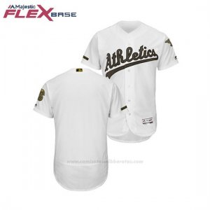 Camiseta Beisbol Hombre Oakland Athletics 2018 Dia de los Caidos Flex Base Blanco