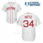 Camiseta Beisbol Hombre Boston Red Sox 34 David Ortiz Blanco Cool Base2