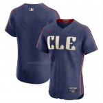 Camiseta Beisbol Hombre Cleveland Guardians City Connect Elite Azul