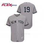 Camiseta Beisbol Hombre New York Yankees Masahiro Tanaka 150th Aniversario Patch Flex Base Gris