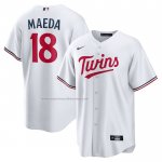 Camiseta Beisbol Hombre Minnesota Twins Kenta Maeda Primera Replica Blanco