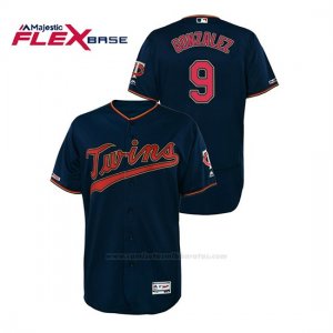 Camiseta Beisbol Hombre Minnesota Twins Marwin Gonzalez 150th Aniversario Patch Autentico Flex Base Azul