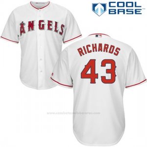 Camiseta Beisbol Hombre Los Angeles Angels Garrett Richards Blanco Cool Base