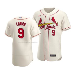 Camiseta Beisbol Hombre St. Louis Cardinals Tommy Edman Autentico Alterno Crema