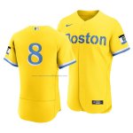 Camiseta Beisbol Hombre Boston Red Sox Carl Yastrzemski 2021 City Connect Autentico Oro