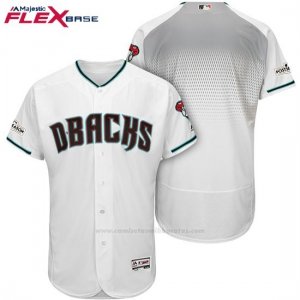 Camiseta Beisbol Hombre Arizona Diamondbacks 2017 Postemporada Blanco Flex Base