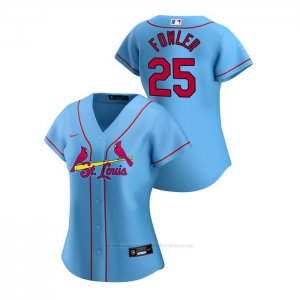 Camiseta Beisbol Mujer St. Louis Cardinals Dexter Fowler 2020 Replica Alterno Azul