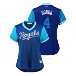 Camiseta Beisbol Mujer Kansas City Royals Alex Gordon 2018 Llws Players Weekend Gordo Royal