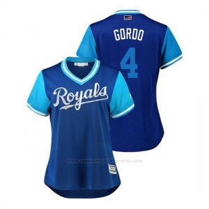 Camiseta Beisbol Mujer Kansas City Royals Alex Gordon 2018 Llws Players Weekend Gordo Royal