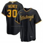 Camiseta Beisbol Hombre Pittsburgh Pirates Paul Skenes Alterno 2 Replica Negro Camiseta Beisbol Hombre Pittsburgh Pirates Paul Skenes Alterno 2 Replica Negro