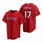 Camiseta Beisbol Hombre Texas Rangers Justin Foscue Replica 2020 Rojo