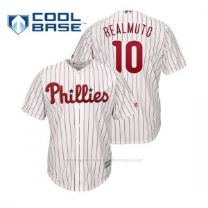 Camiseta Beisbol Hombre Philadelphia Phillies J.t. Realmuto Cool Base Majestic Home Blanco