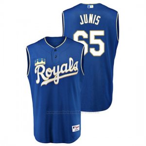 Camiseta Beisbol Hombre Kansas City Royals Jakob Junis Throwback Turn Ahead Azul